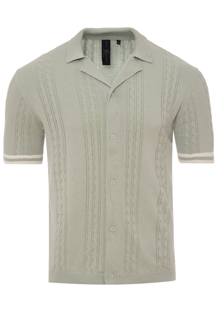 Men's Collared Knit Sweater