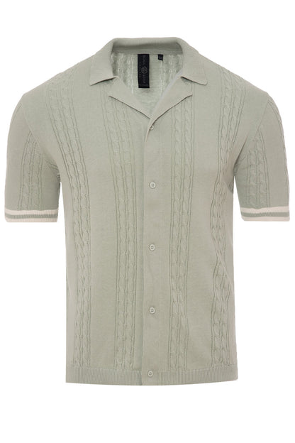 Men's Collared Knit Sweater