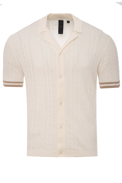 Men's Collared Knit Sweater