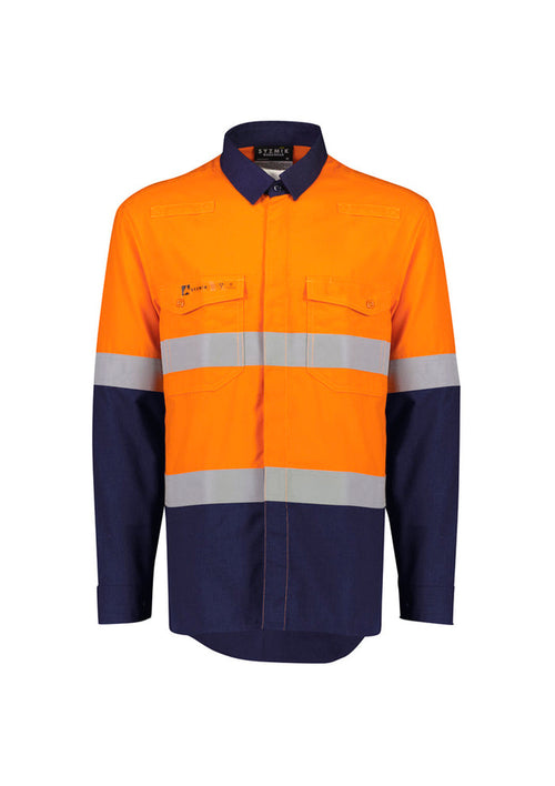 Men's Flame Lightweight Ripstop Spliced Shirt - Hoop Taped ZW180