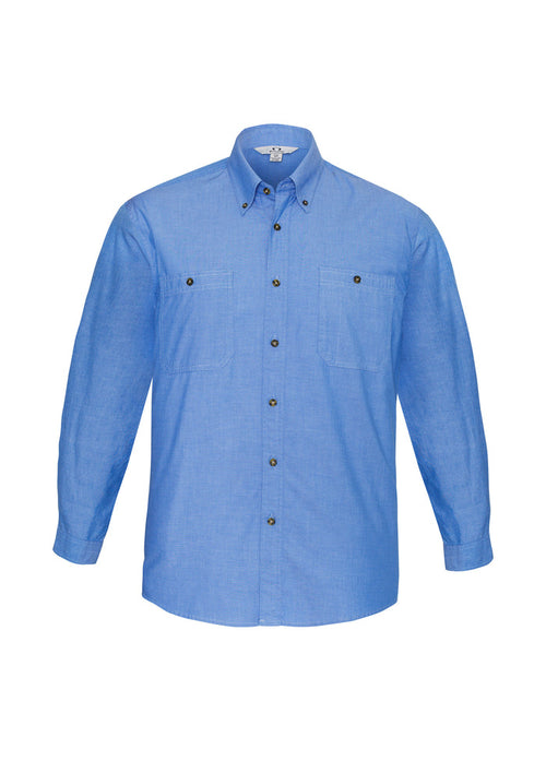 Men's Long Sleeve Chambray Shirt SH112