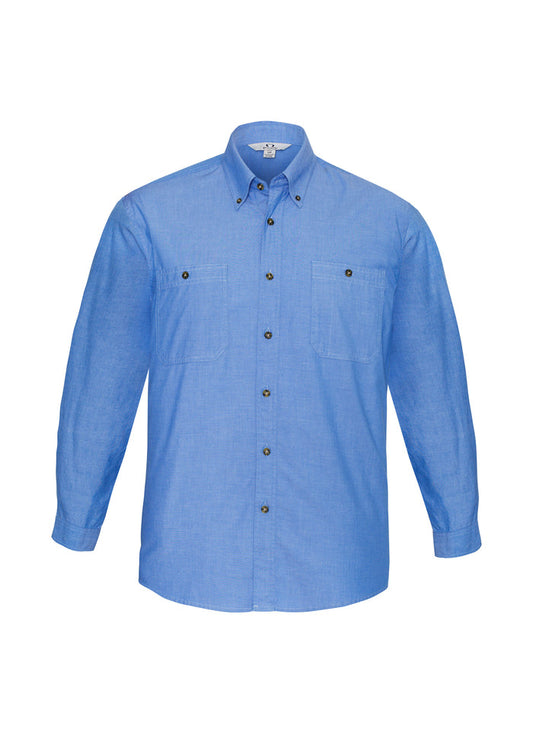 Men's Long Sleeve Chambray Shirt SH112