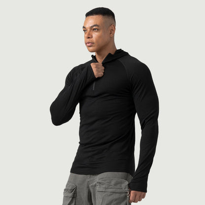Men's Merino 200g Long Sleeve Half Zip Hoodie
