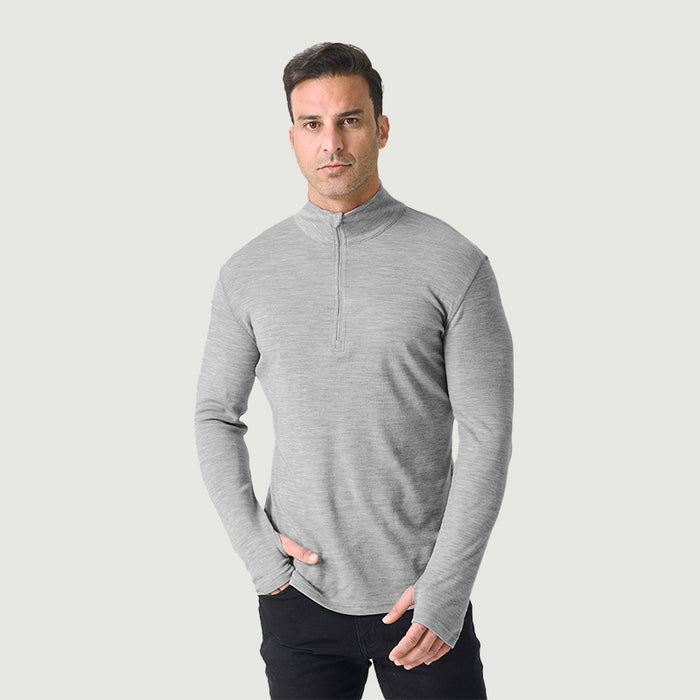 Men's Merino 250g Long Sleeve Half Zip Thermal Top