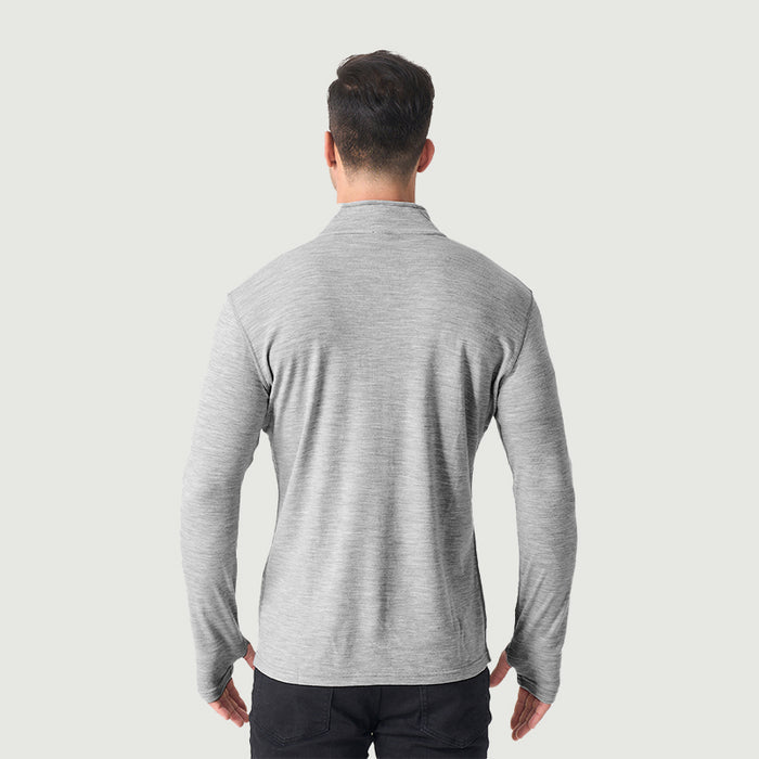Men's Merino 250g Long Sleeve Half Zip Thermal Top