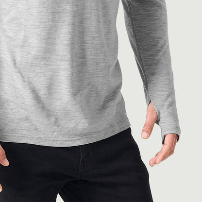 Men's Merino 250g Long Sleeve Half Zip Thermal Top
