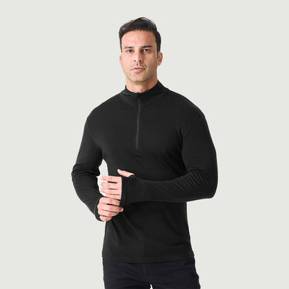 Men's Merino 250g Long Sleeve Half Zip Thermal Top