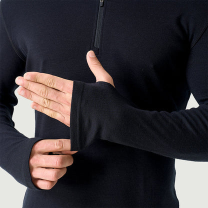 Men's Merino 250g Long Sleeve Half Zip Thermal Top