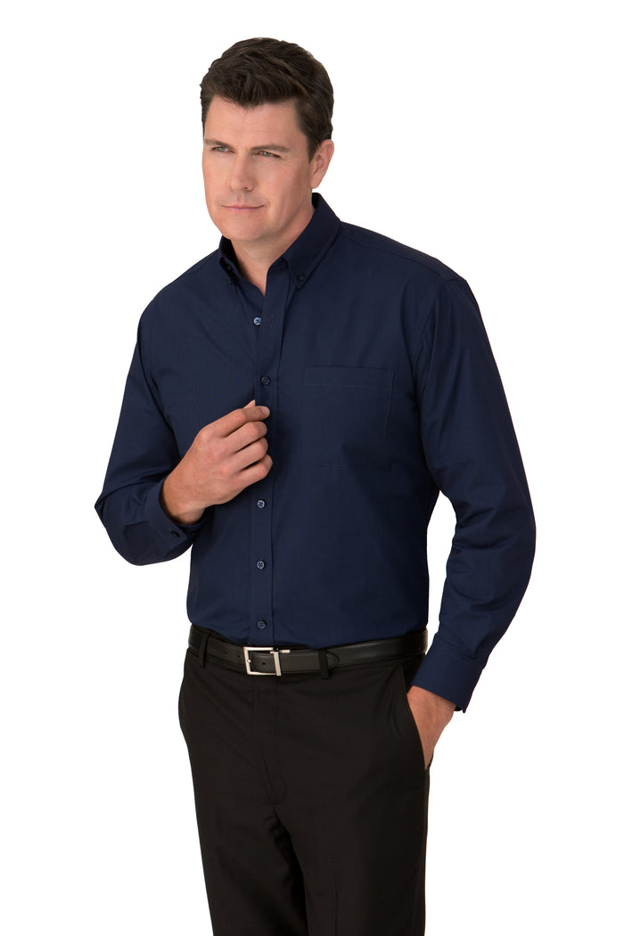 Men's Micro Check Long Sleeve Shirt 4102LS