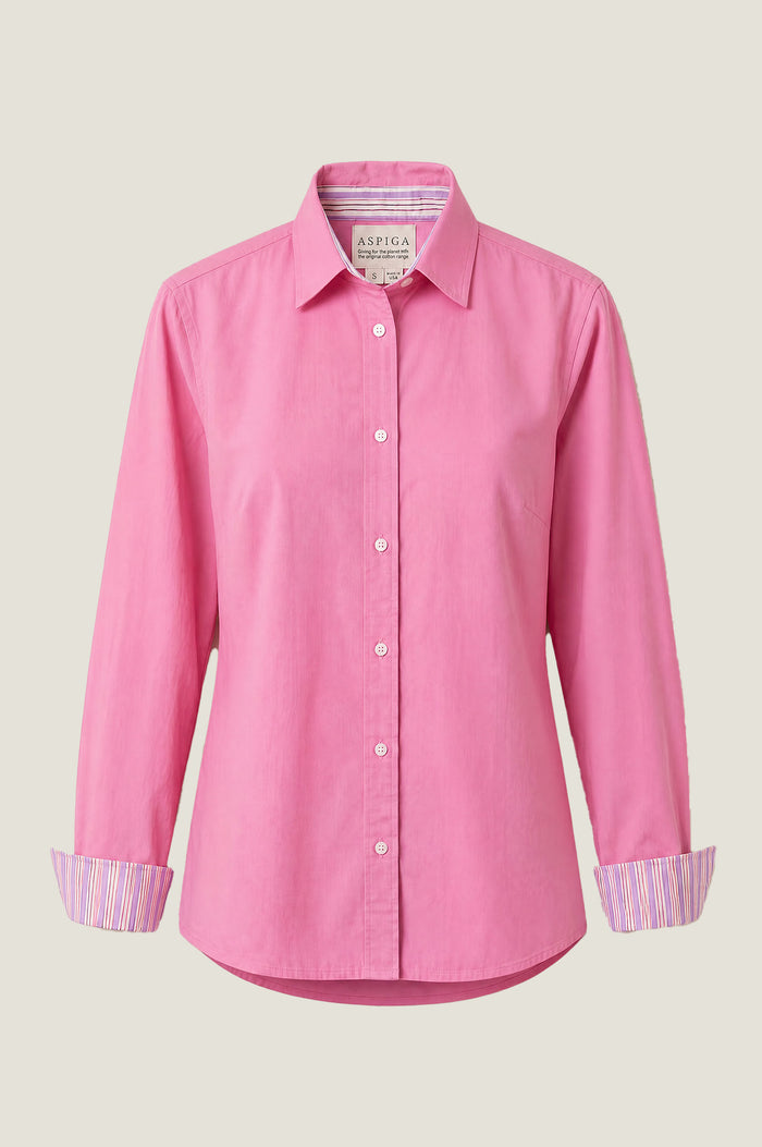 Men's Organic Cotton Plain Shirt  | Pink