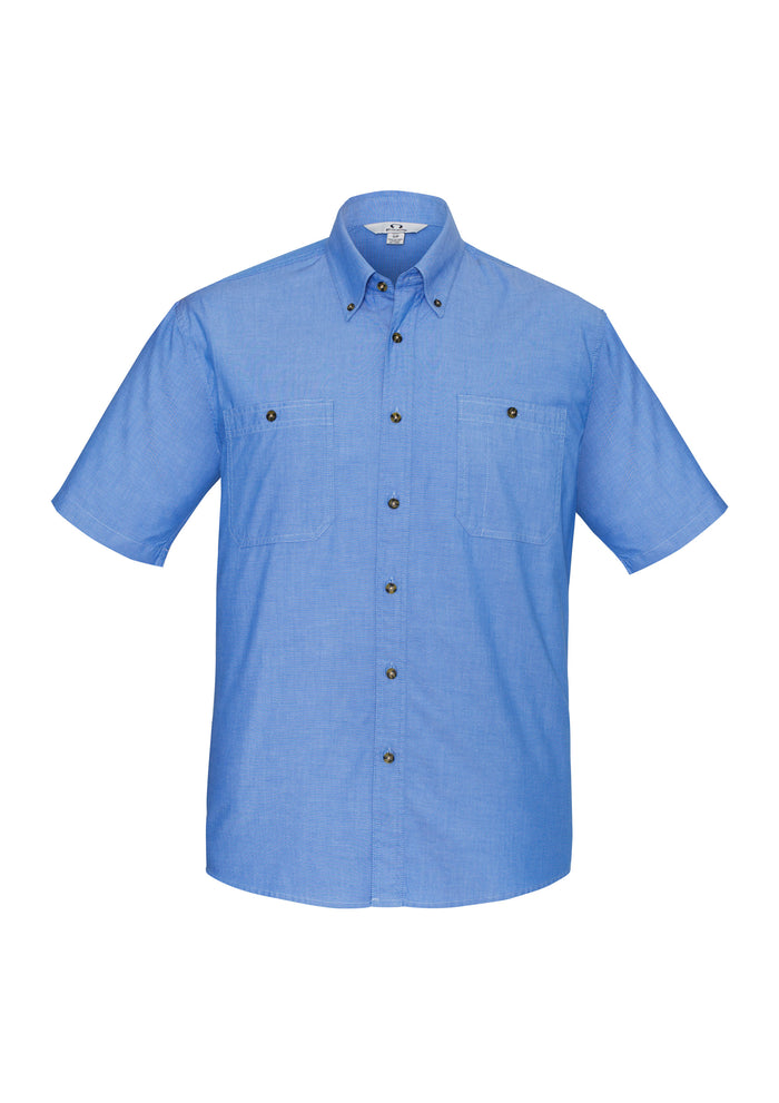 Men's Short Sleeve Chambray Shirt SH113
