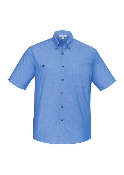 Men's Short Sleeve Chambray Shirt SH113