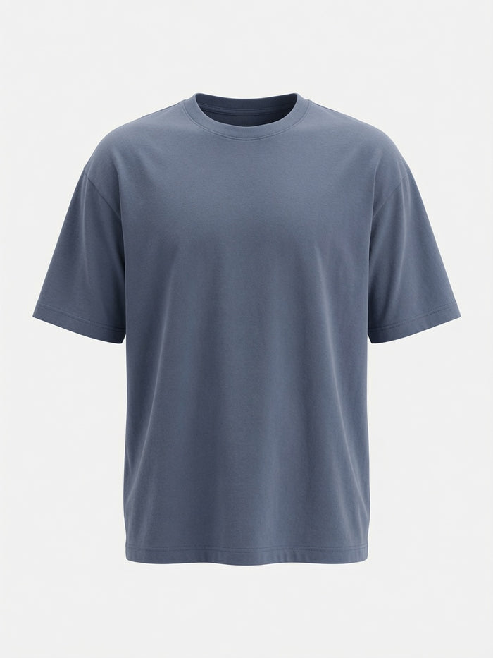 Men's Slate Blue Premium Oversized T-Shirt - Hinz Clothing