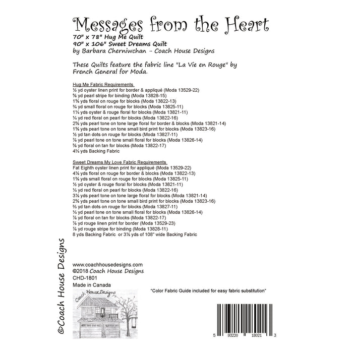 Messages from the Heart Quilt Pattern