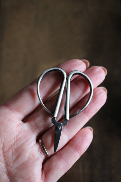 Mini Bonsai Snips : Antique Silver