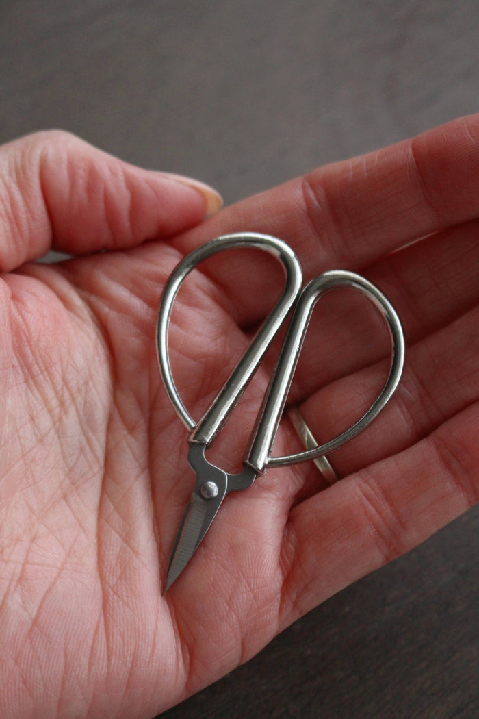 Mini Bonsai Snips : Antique Silver