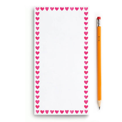 Mini Hearts Frame Market Notepad