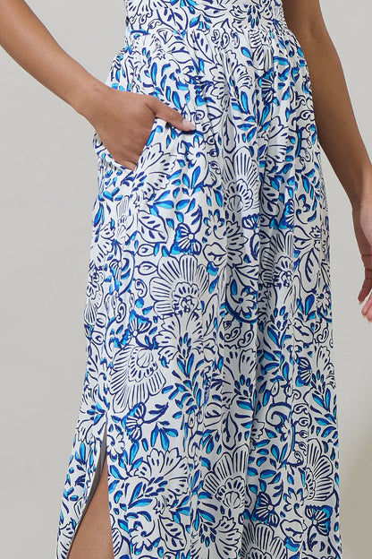 Mize Floral Mavis Criss Cross Midi Dress