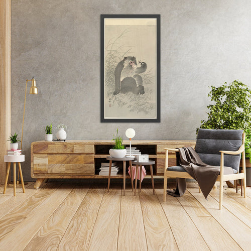 A framed image of