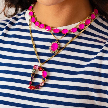 Monograms in Neon Necklace