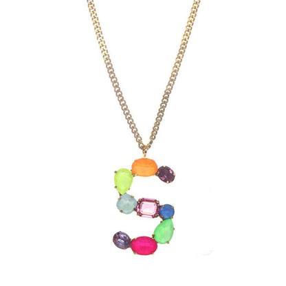 Monograms in Neon Necklace