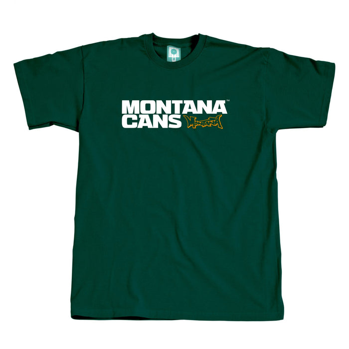 Montana Cans Typo Logo T-Shirt Green