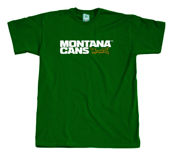 Montana Cans Typo Logo T-Shirt Green