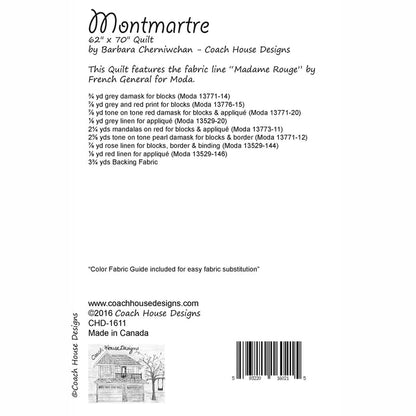 Montmartre Quilt Pattern