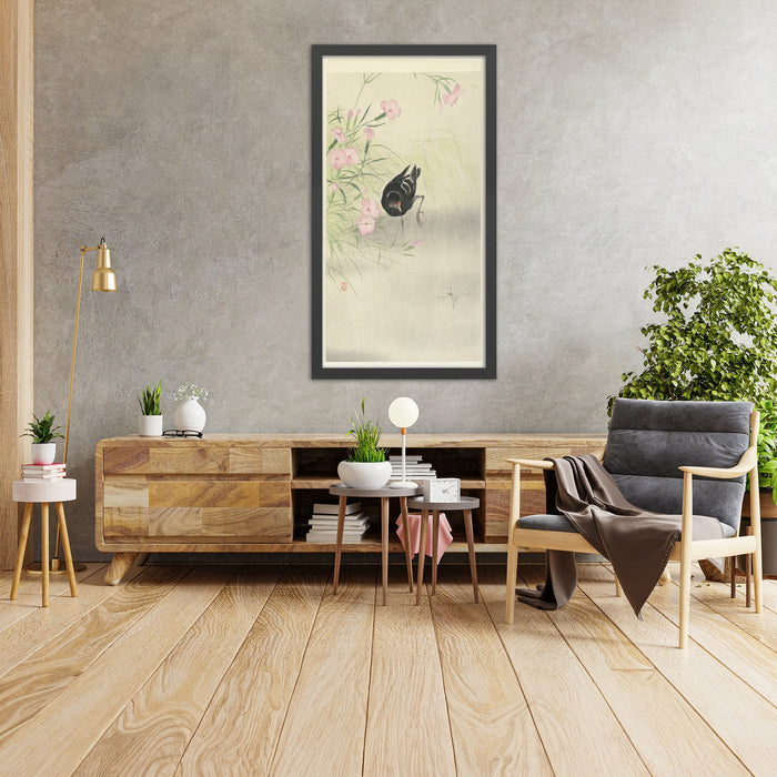 A framed image of