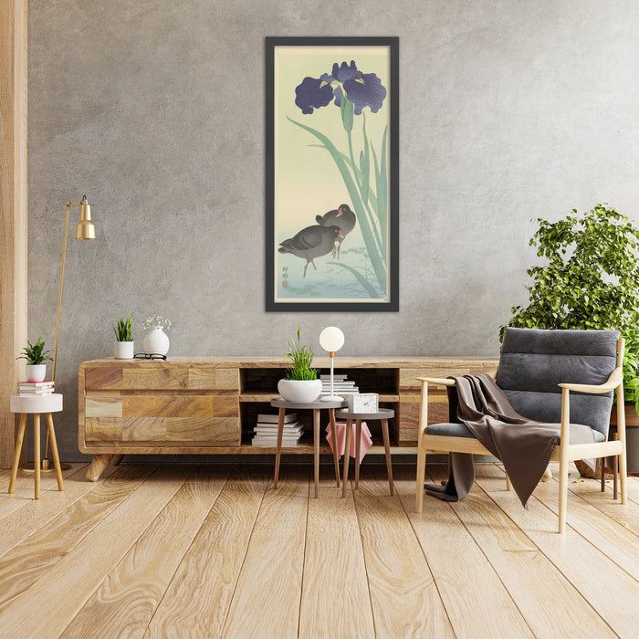 A framed image of