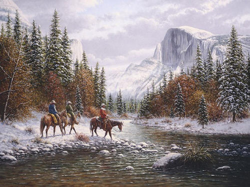 Morning on the Merced Western Art Prints by Jack Terry