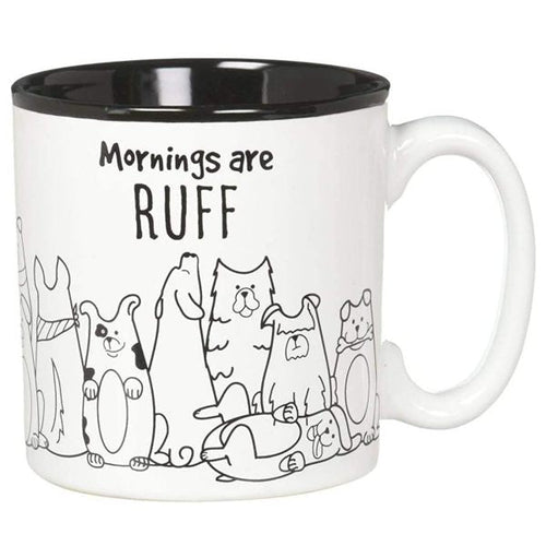 Mornings Are Ruff Ceramic Mug