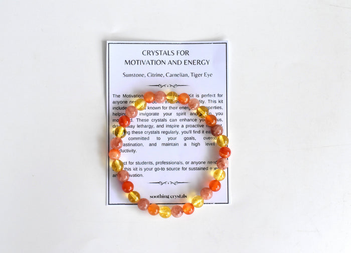 MOTIVATION AND ENERGY Crystal Kit, Crystal Gift Kit.