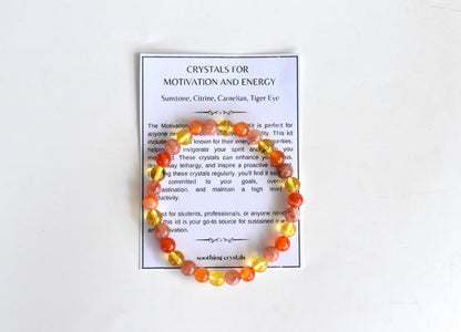 MOTIVATION AND ENERGY Crystal Kit, Crystal Gift Kit.