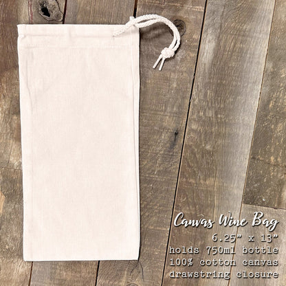 Mr & Mrs - Canvas Wine Bag