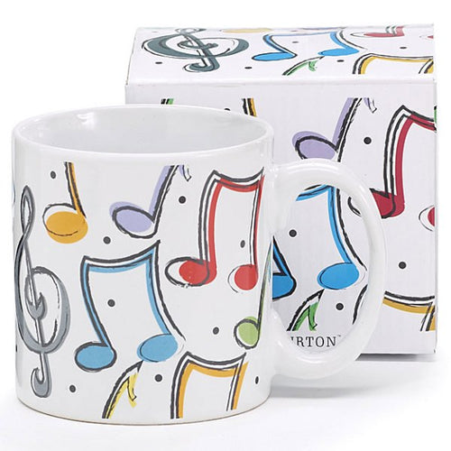 Music Notes 12 oz. Ceramic Mug