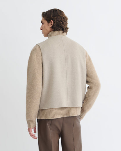 Mykel - Cropped vest - Stone