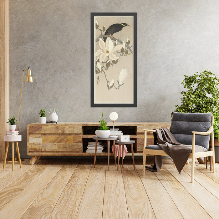 A framed image of