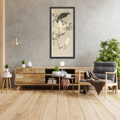 A framed image of