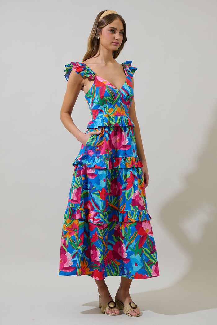 Naima Floral Truth Tiered Maxi Dress