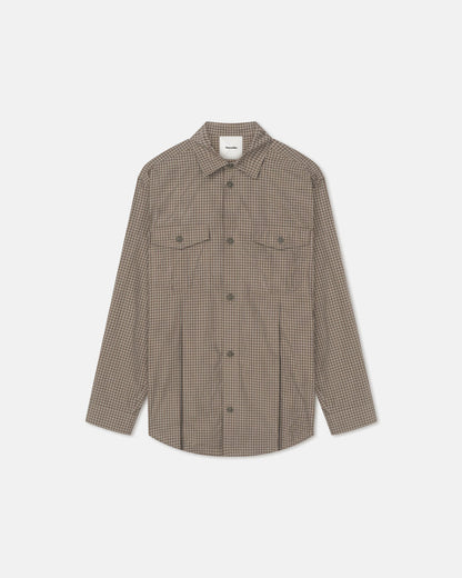 Najib - Shirt - Brown/Creme