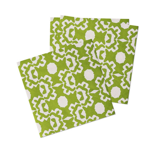 green cocktail napkin