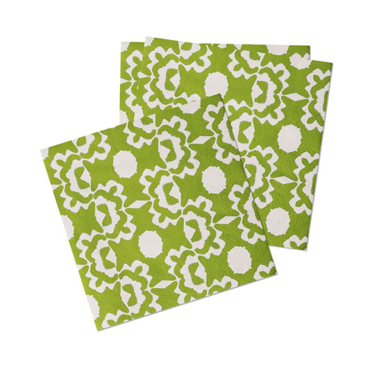 green cocktail napkin