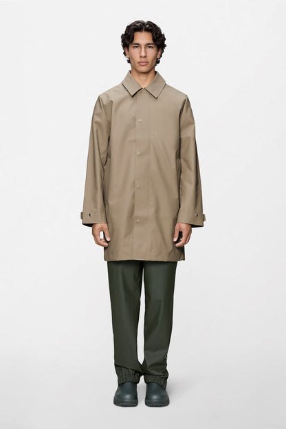 RAINS Nara Long Jacket Beige Jacket