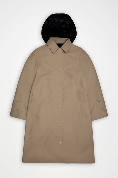 RAINS Nara Long W Jacket Beige Jacket