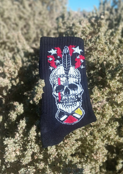 Native Skull Socks