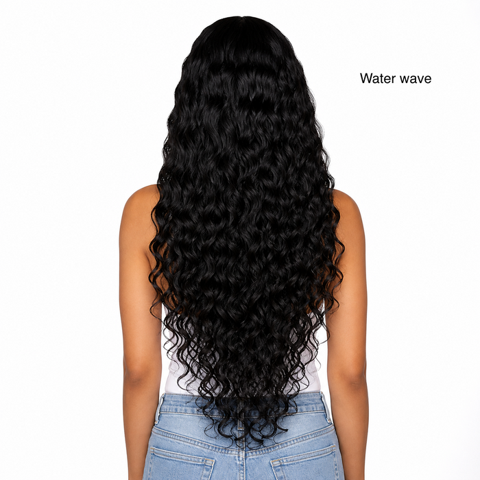 Natural Black Clip-In Hair Extensions | Body Wave, Water Wave & Curly Styles