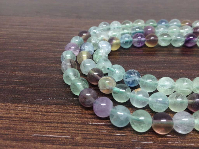 Natural Multi Fluorite Gemstone Mala, 108 Prayer Bead Mala.