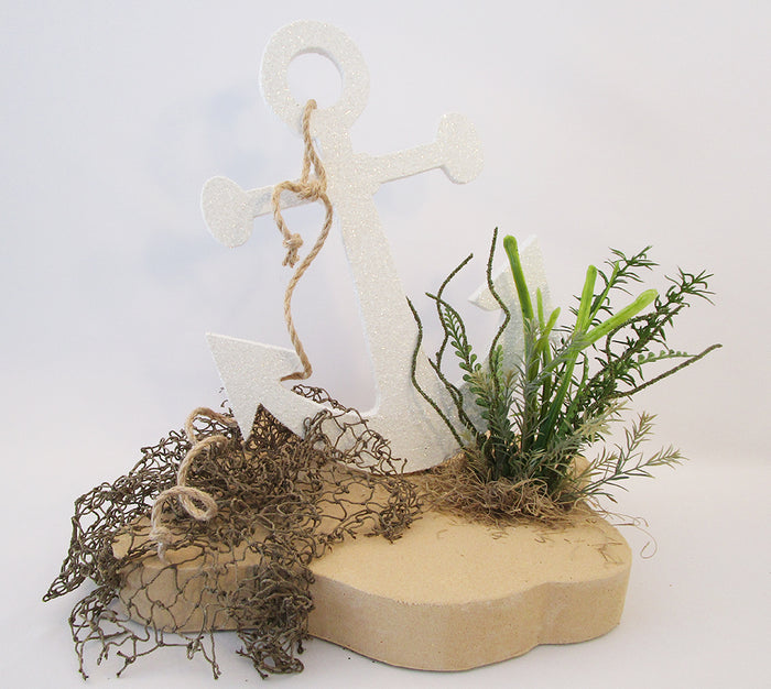Nautical anchor centerpiece - Designs by Ginny