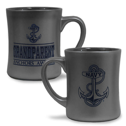 Navy Grandparent 16oz MK Matte Mug (Grey)